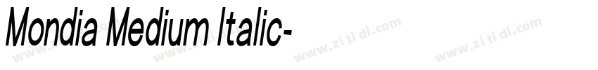 Mondia Medium Italic字体转换